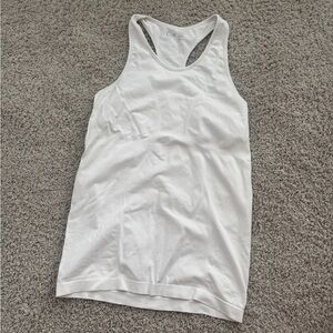 White Relaxed Fit Zyia Tank